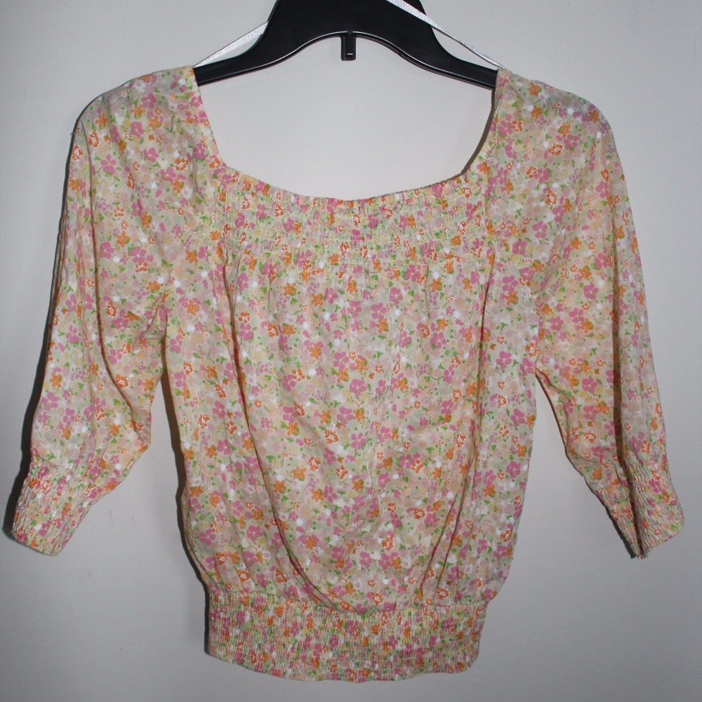 H&M Long Sleeve Floral Top