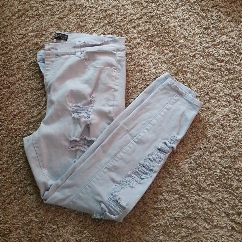 distressed Jeans