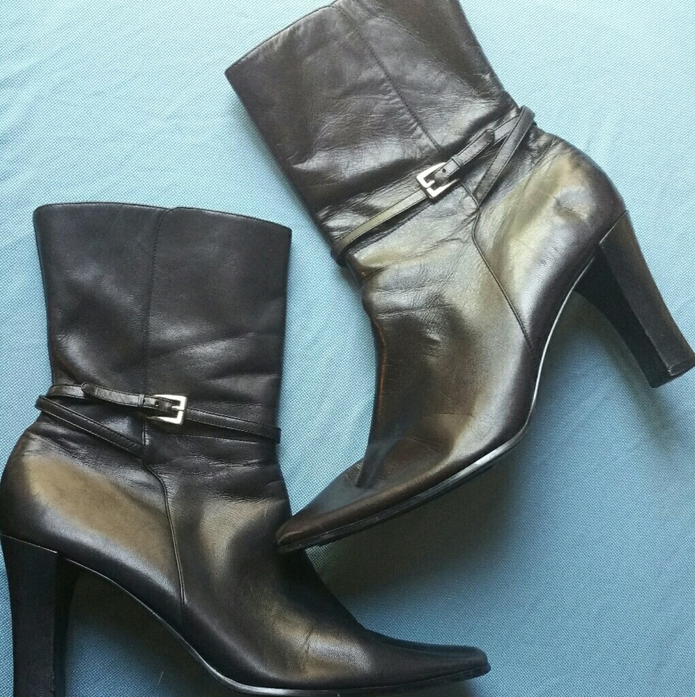 ANNE KLIEN Black Ankle Boots