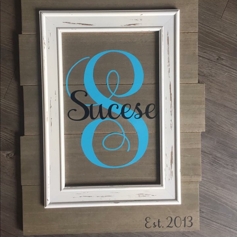 Personalized wooden sign
