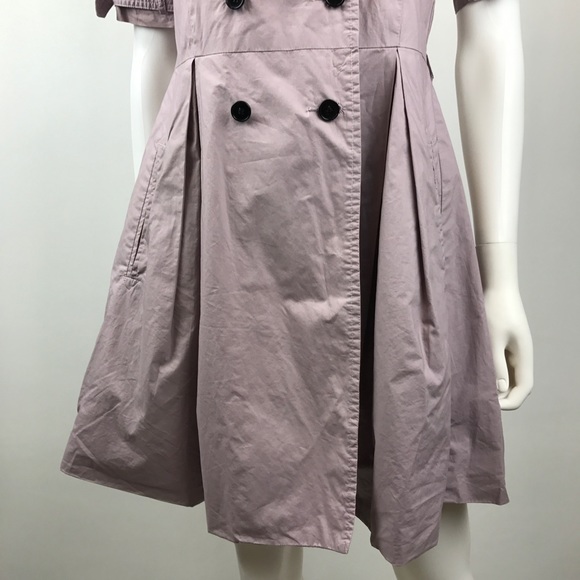 Topshop Coat Jacket Purple Short Sleeve Pleated - Picture 3 of 8