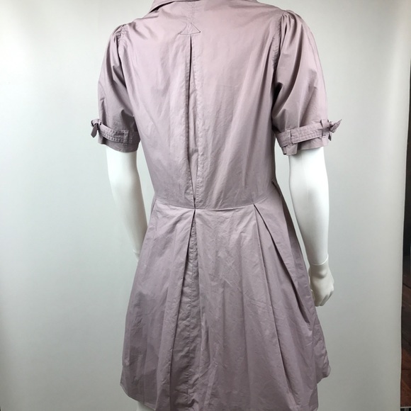 Topshop Coat Jacket Purple Short Sleeve Pleated - Picture 6 of 8