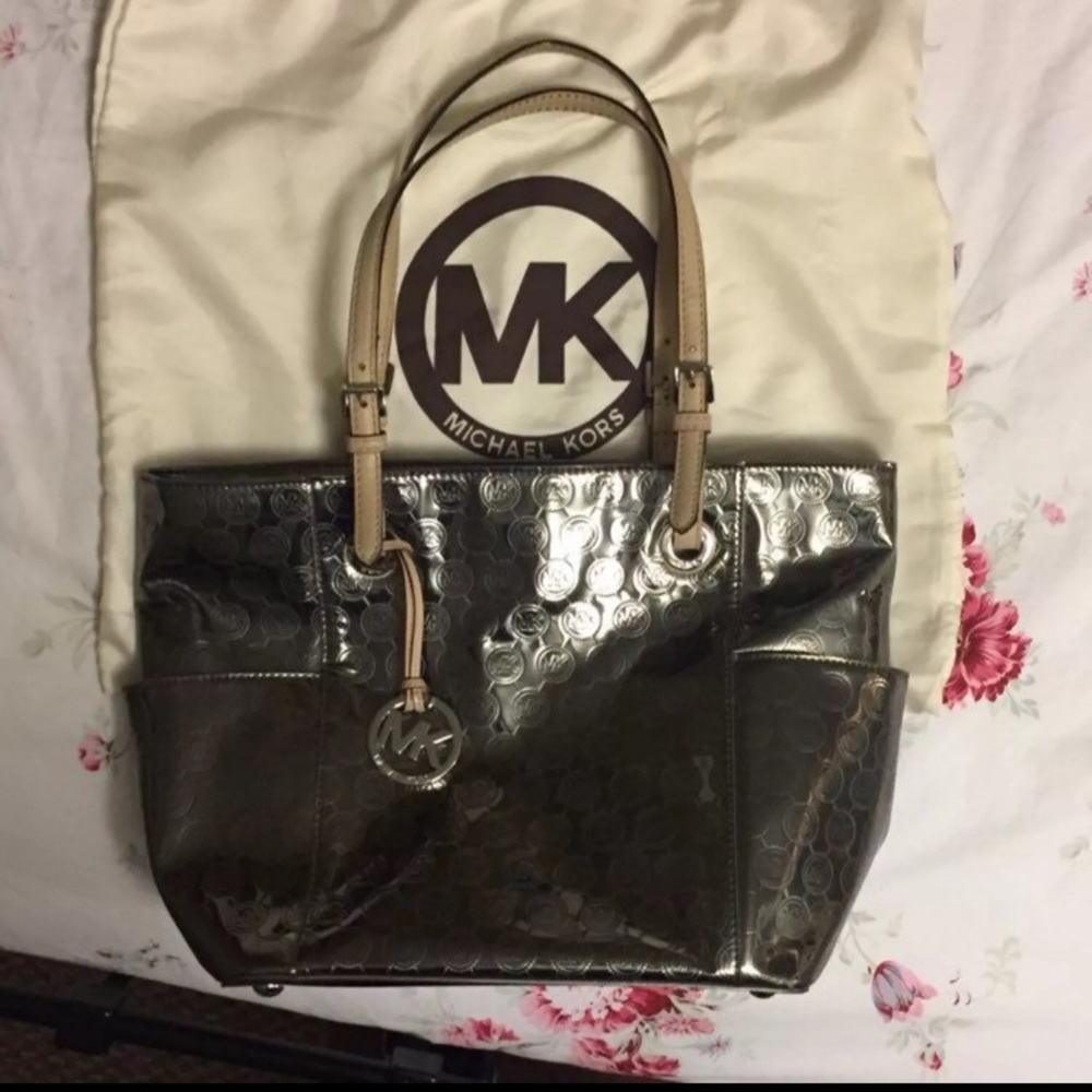 Michael Kors , silver handbag