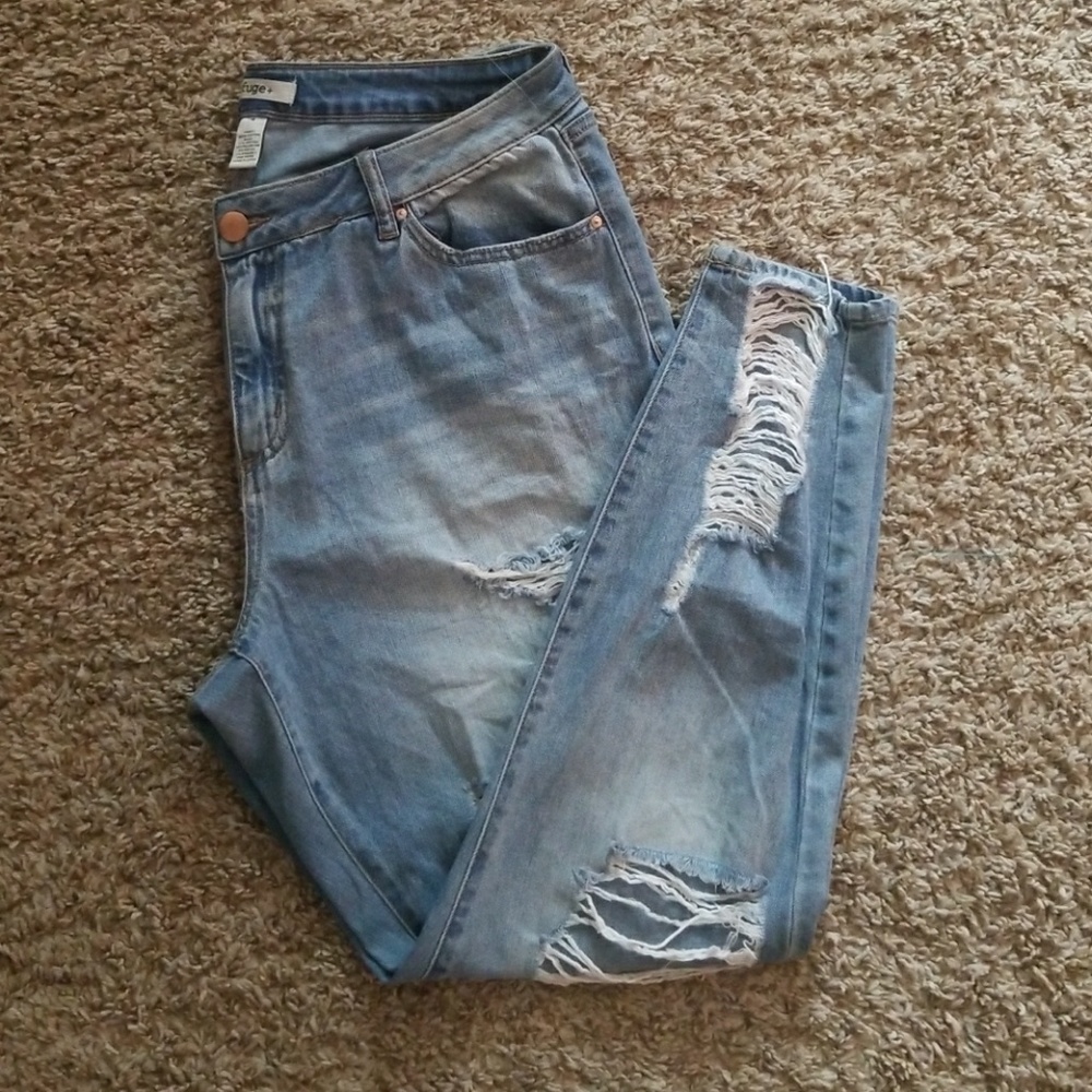 distressed Jeans