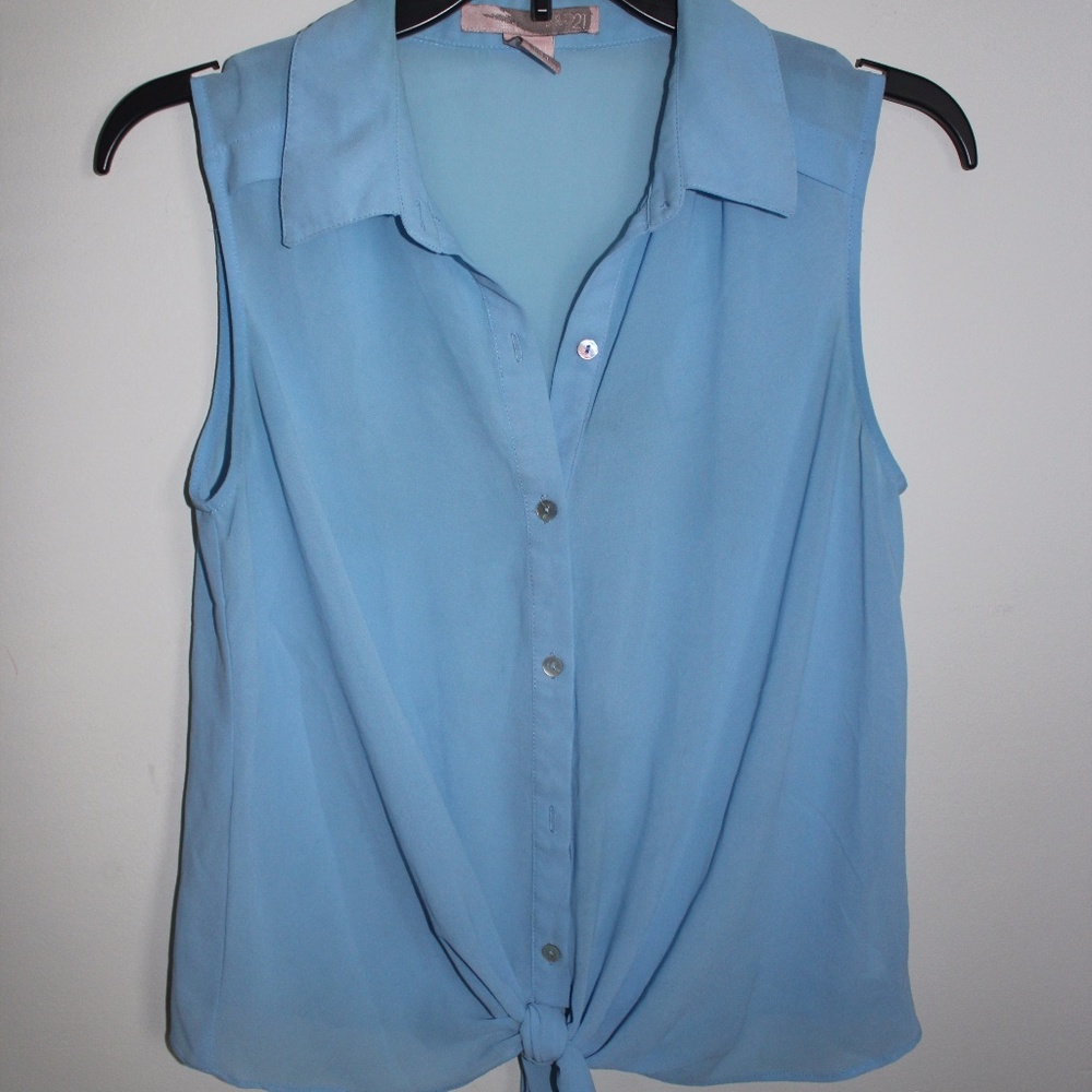 Sleeveless Sheer Top