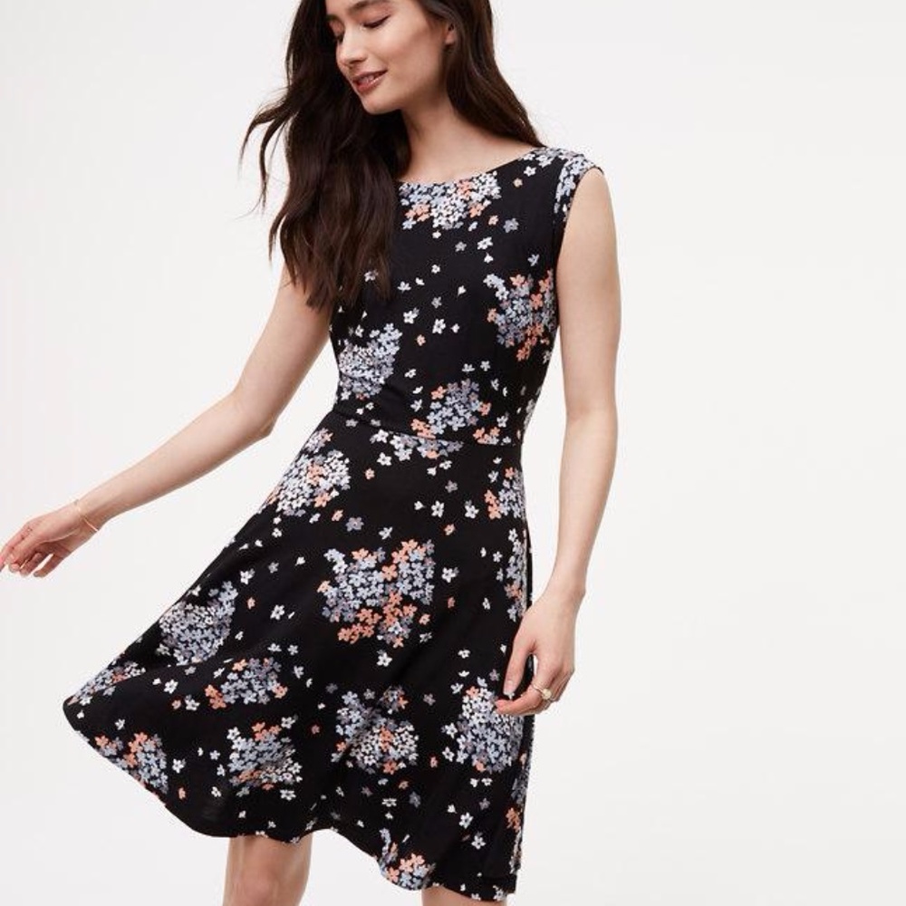 Bouquet Toss Back Wrap Dress