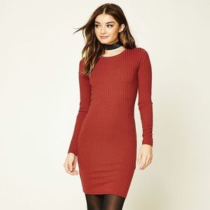 Ribbed Knit Bodycon Dress