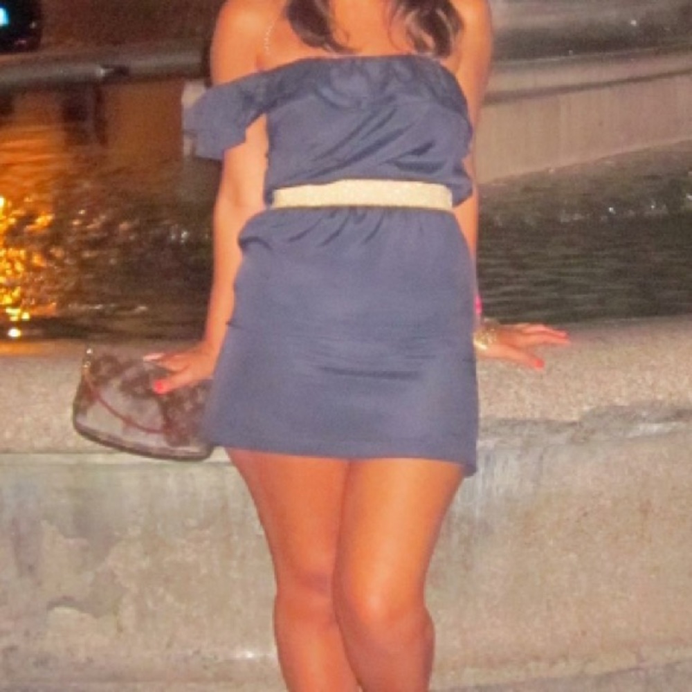 One shoulder mini dress