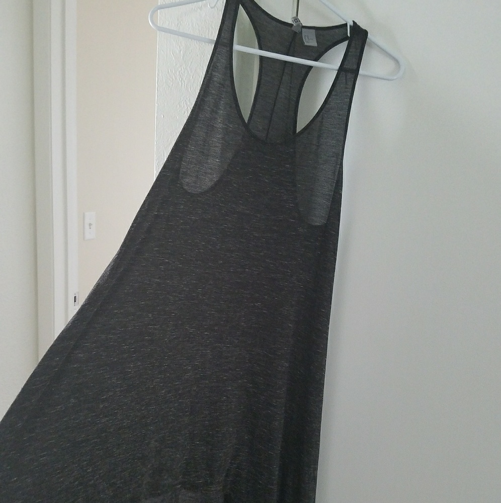 Jersey knit hi low dress