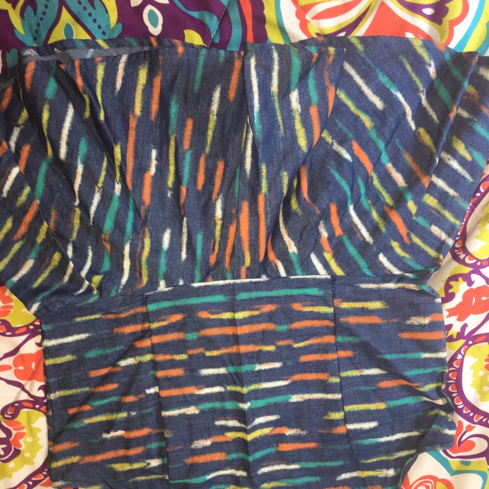 Multi colored denim top - Picture 4 of 4