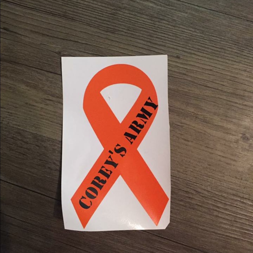 Personalized ribbon decal