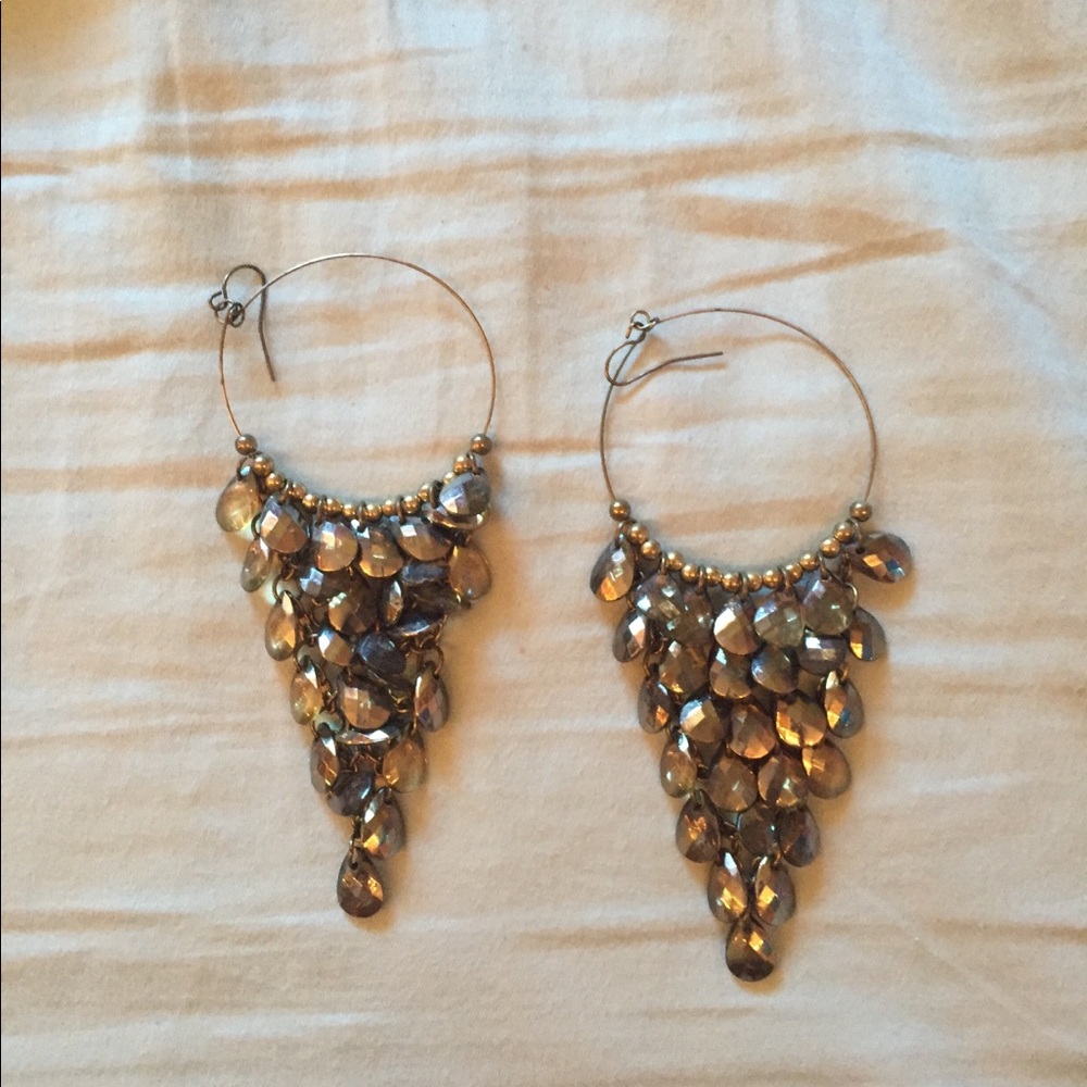 super cute, beaded, long dangle earrings