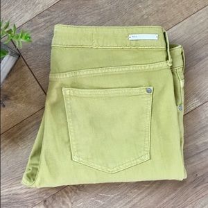 Anthropologie Pilcro Mustard colored ankle pant 31