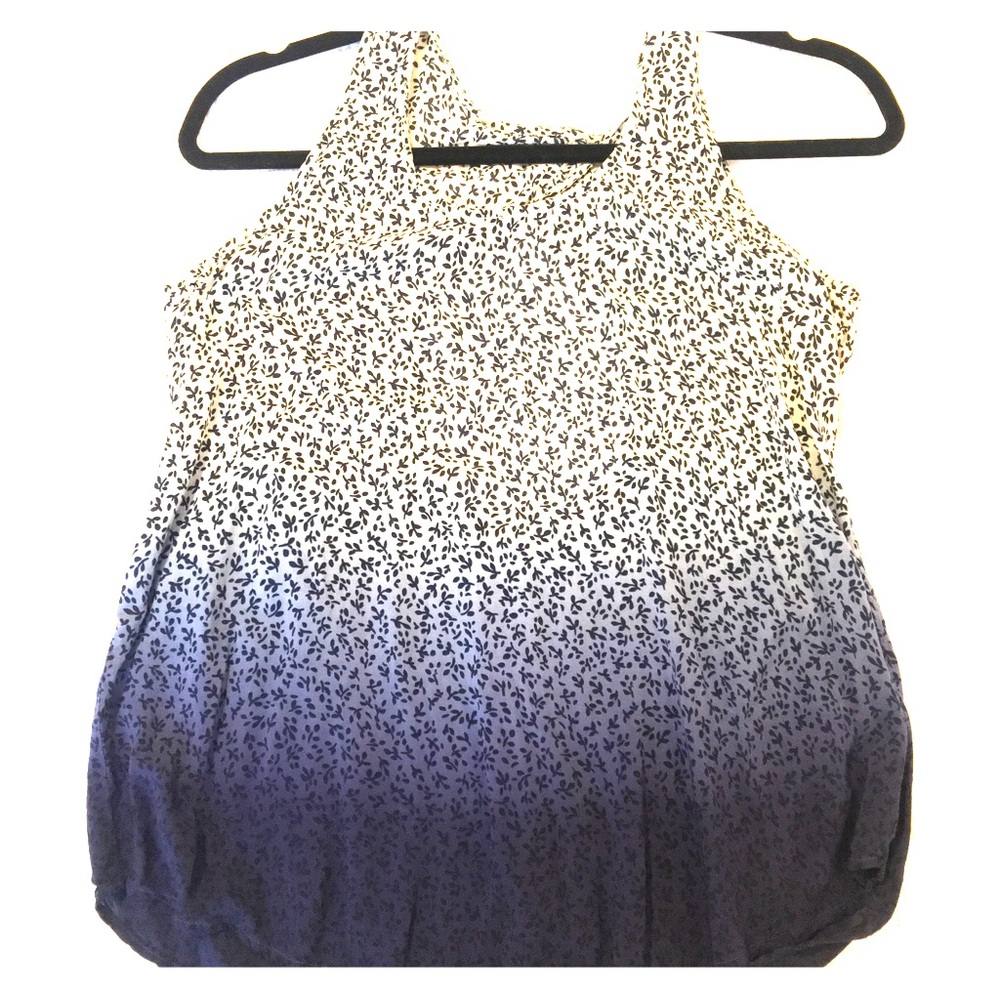 Ombré blue tank top S