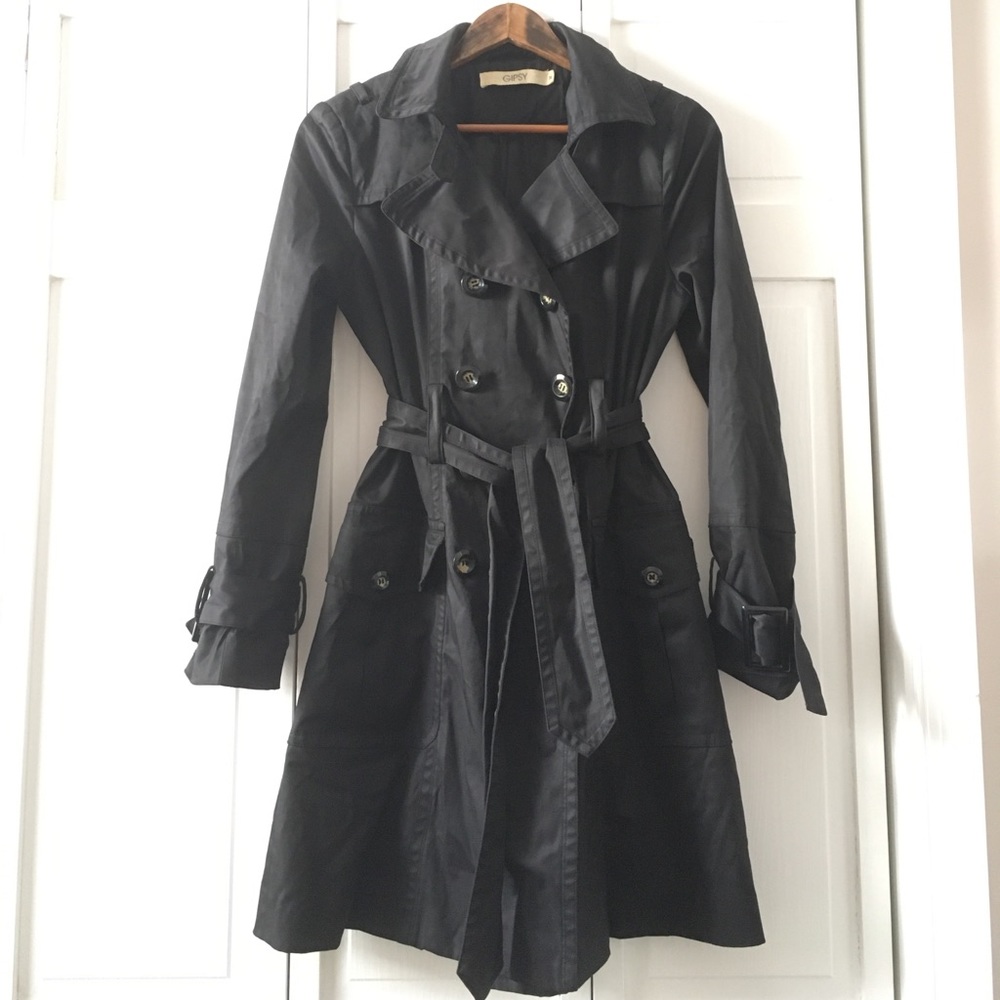 SALE Vintage Retro Audrey Hepburn Trench Rain Coat
