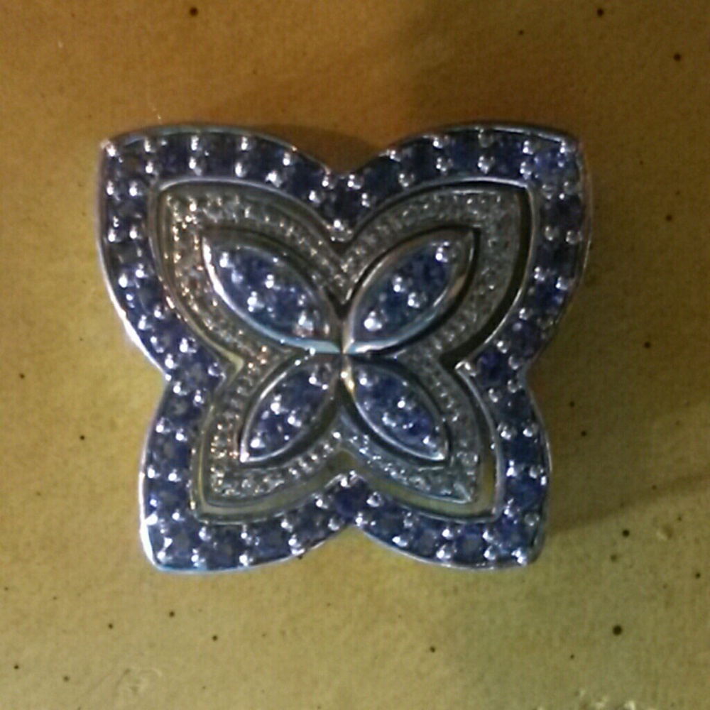 Authentic Tanzanite 3-piece Butterfly Charm