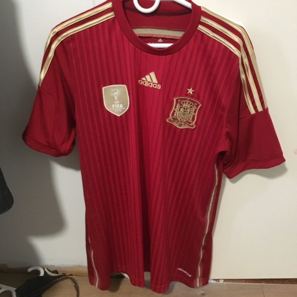Authentic 2010 Spain World Cup Home Jersey