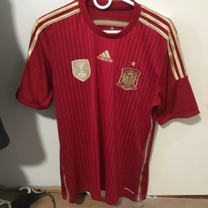 Authentic 2010 Spain World Cup Home Jersey