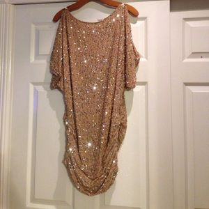 Gold sequin dress - worn once!