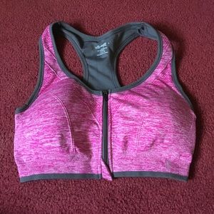 💗Danskin zip up sports bra💗