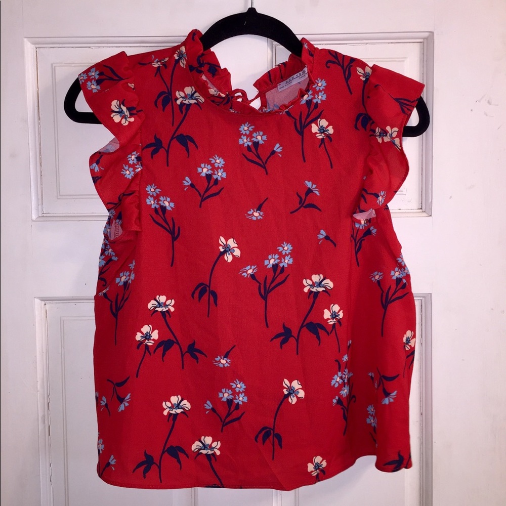 Red blouse
