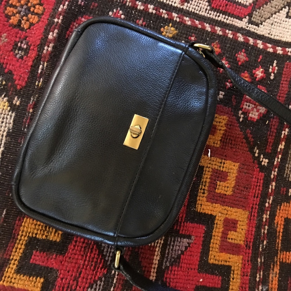 Black Leather Purse