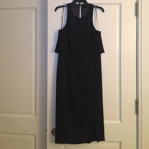 JAY GODFREY Charles High Slit Midi Dress 💙 NWT 💙 Navy, size 8 - Picture 6 of 8