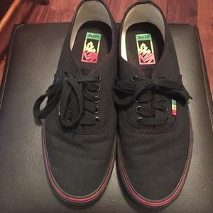VANS HEMP BLACK SHOES 9M 10.5W