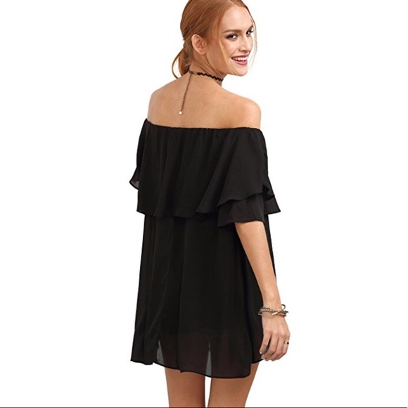 NEW Black Off the Shoulder Top - Picture 2 of 4