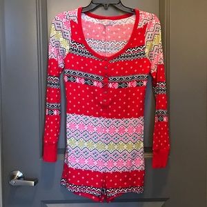 Victoria’s Secret holiday thermal sleep romper ❤️