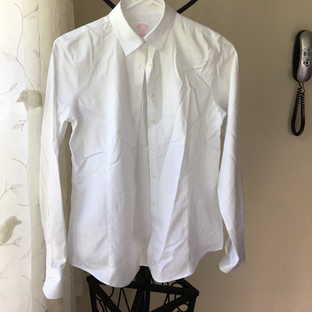 Brooks Brothers Tailored Fit White Shirt.