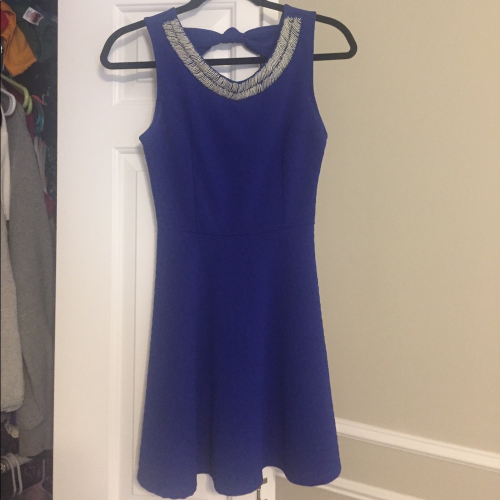 A’Gaci Navy Blue Cocktail Dress