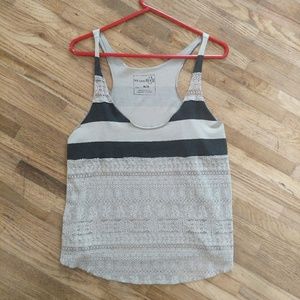 Free People tank with lace M