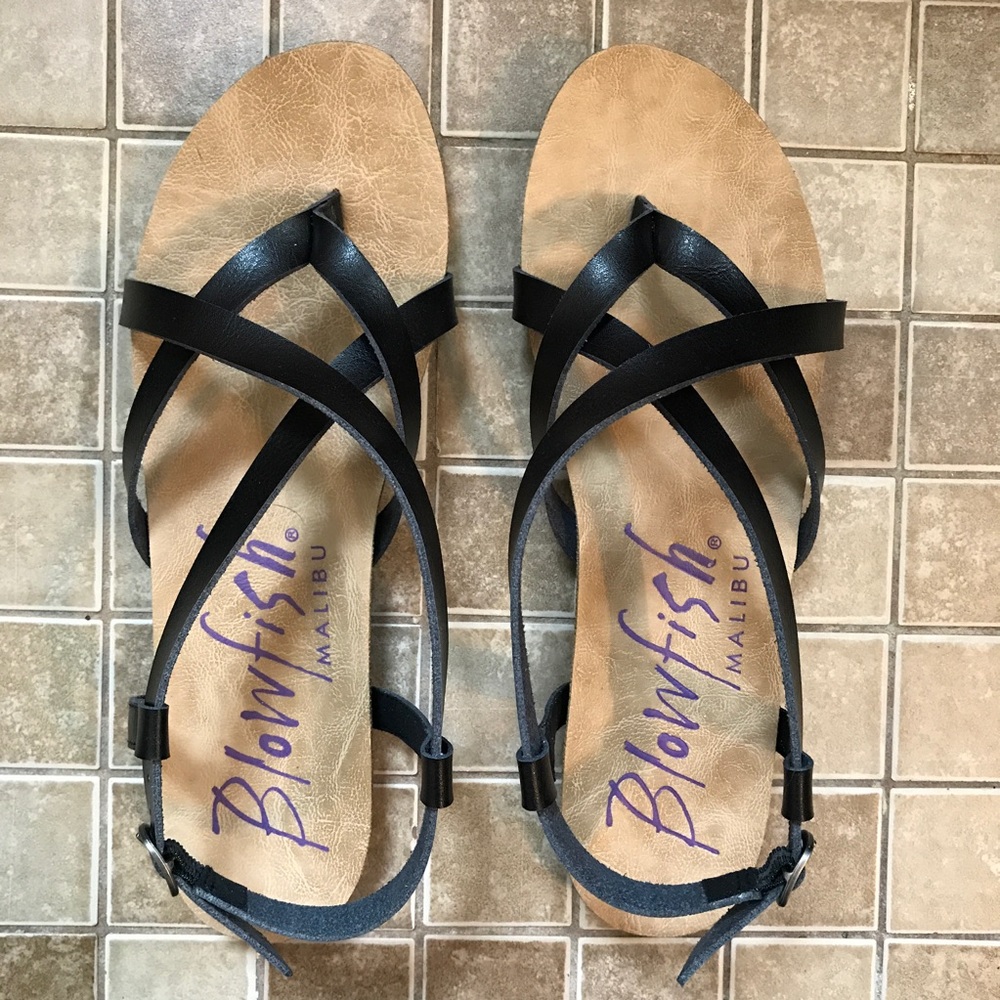 Blowfish Granola Sandals - Black size 10 NIB