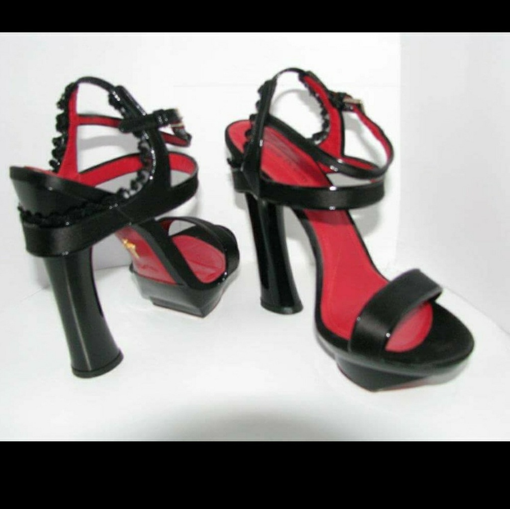 Cesare Paciotti goth Lolita strappy heels
