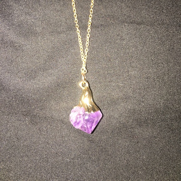 Purple Stone Necklace - Picture 1 of 3