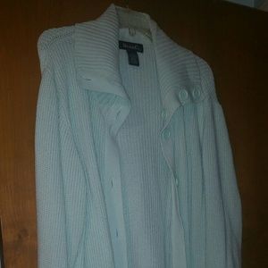 2x Denim and Company Sweater Shawl Collar