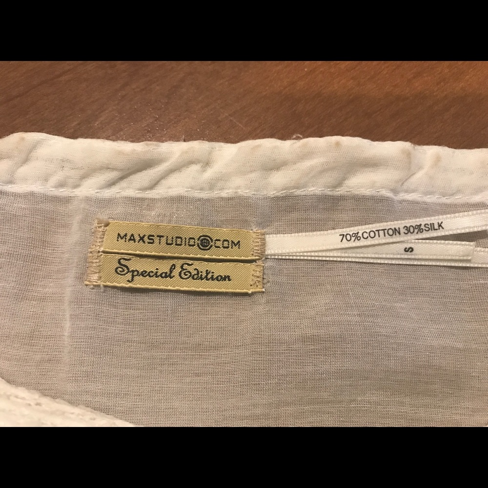 Max Studio Cream Tunic - Picture 3 of 3