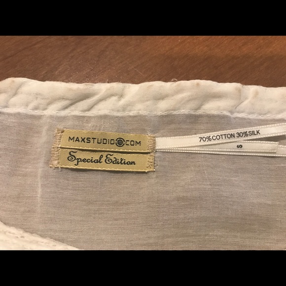 Max Studio Cream Tunic - Picture 3 of 3