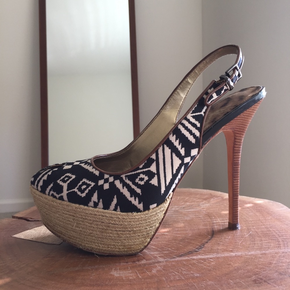 🌾 Sam Edelman Rare Boho Pattern Pumps - Picture 5 of 8