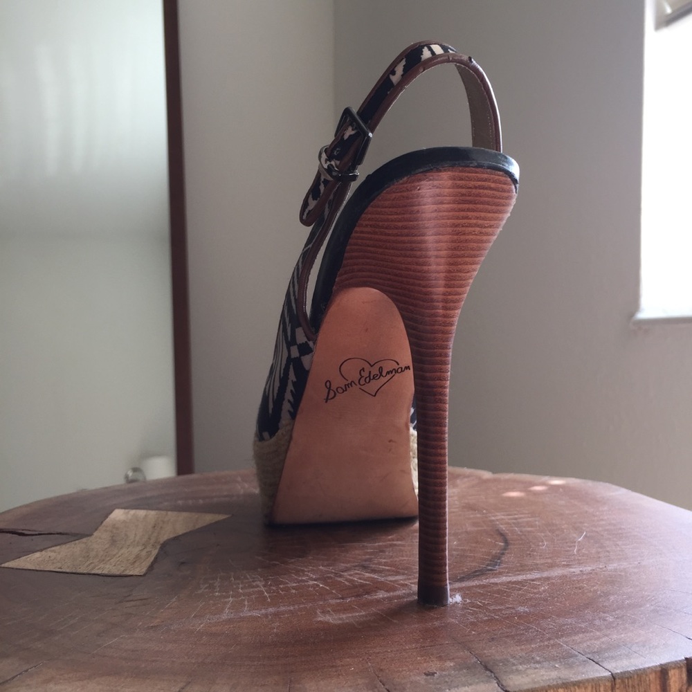 🌾 Sam Edelman Rare Boho Pattern Pumps - Picture 6 of 8