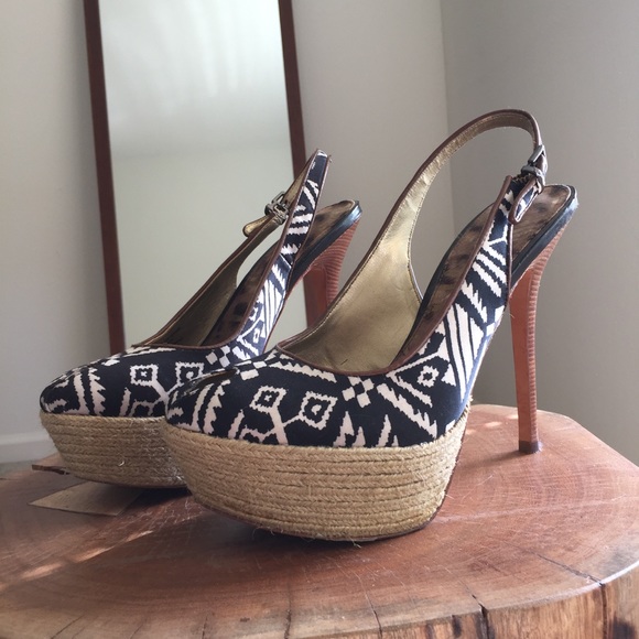 🌾 Sam Edelman Rare Boho Pattern Pumps - Picture 3 of 8