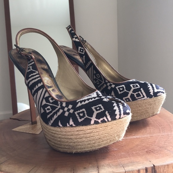 🌾 Sam Edelman Rare Boho Pattern Pumps - Picture 4 of 8