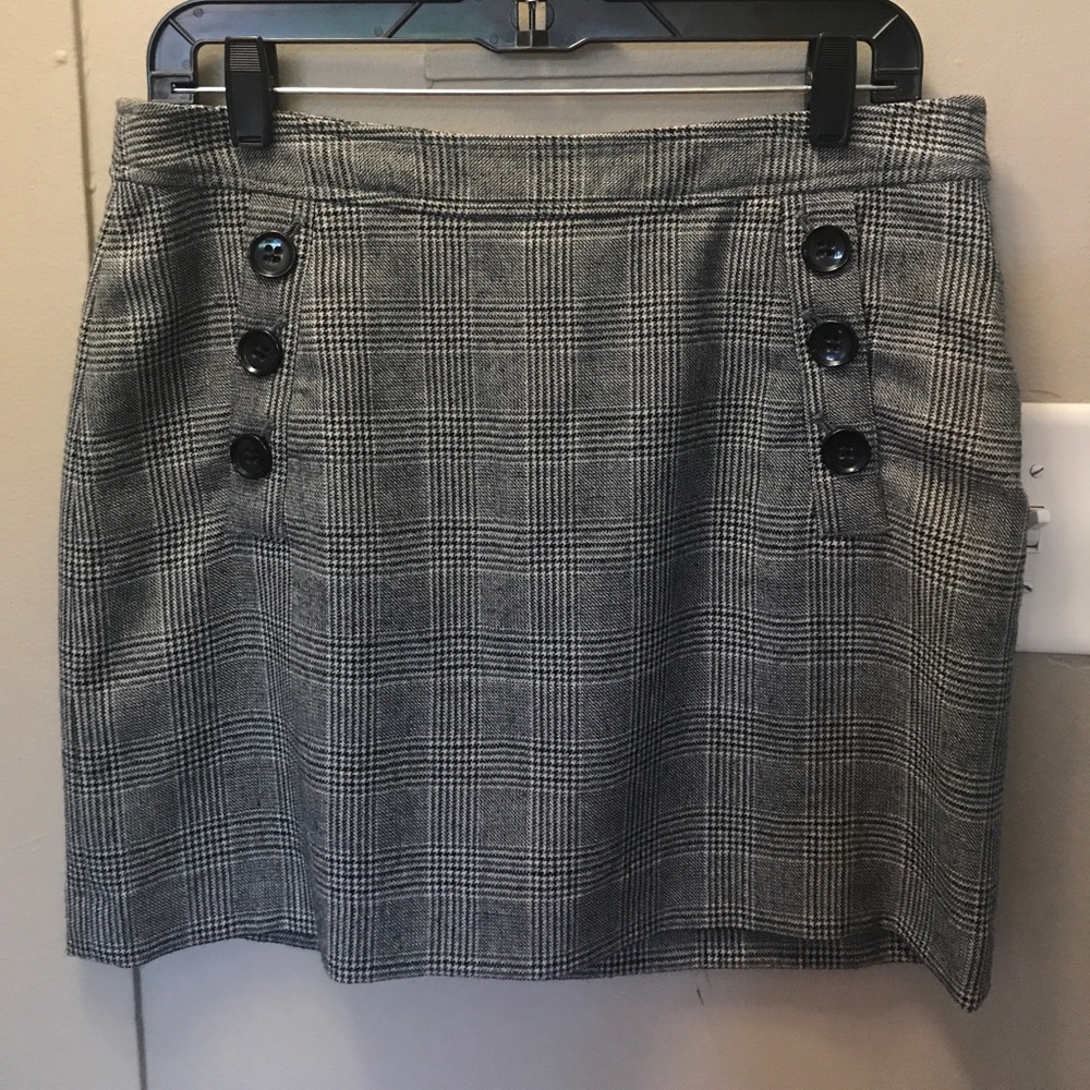 Plaid mini skirt