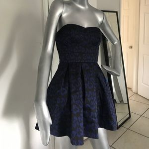 BNWT XXI Limited Edition Forever 21 Sz S Dark Cheetah/Leopard Print Strapless Po