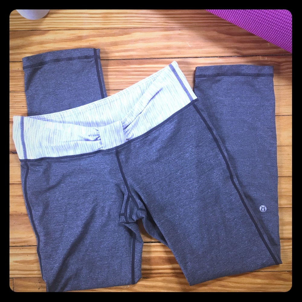 Lululemon Grey Athletic Tights Size 8
