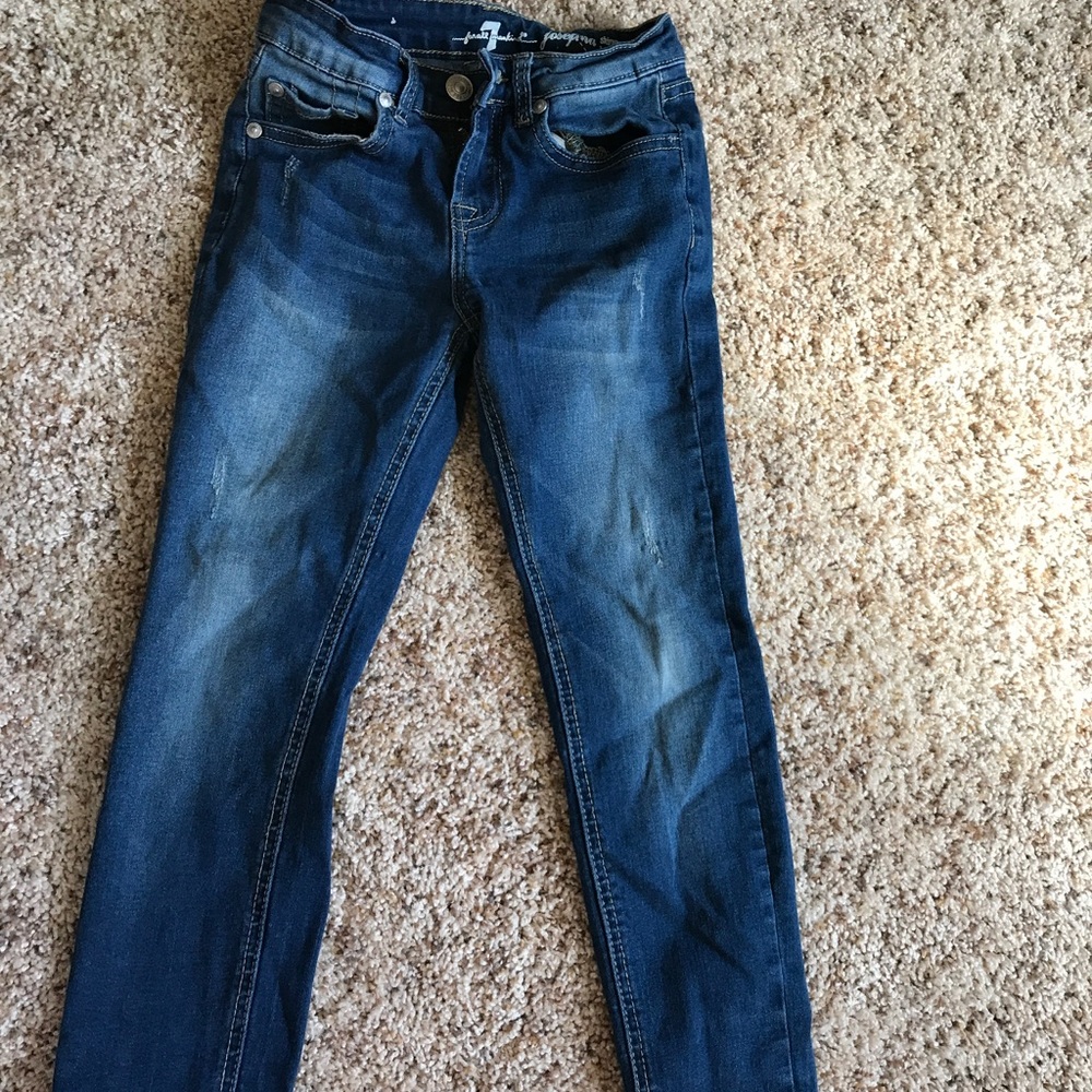 7 for all mankind girls skinny jeans