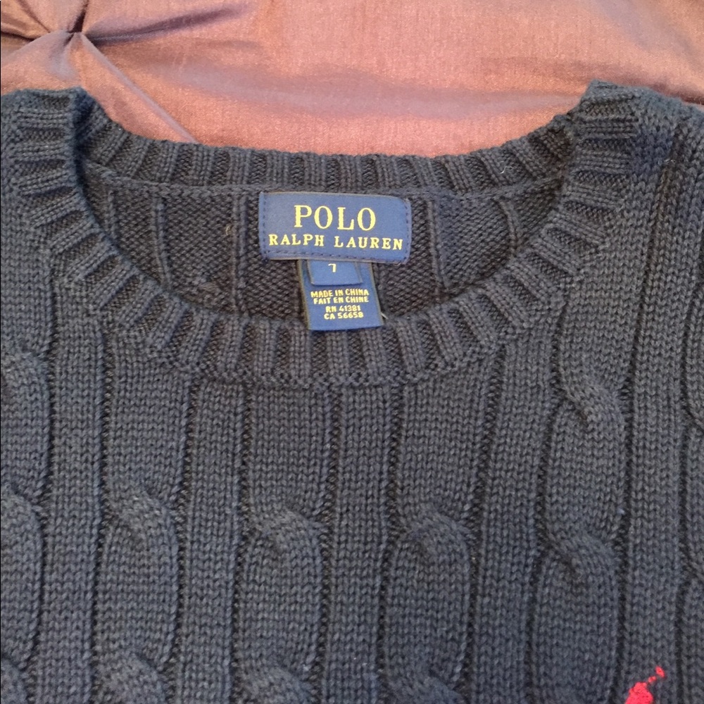 Navy Ralph Lauren sweater - Picture 2 of 3