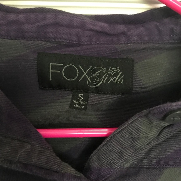Fox racing purple and grey plaid - Picture 2 of 3