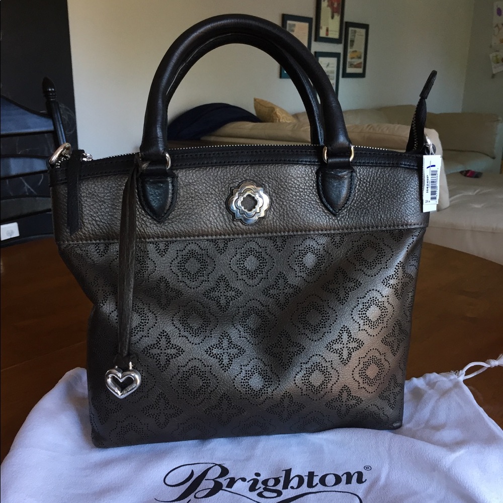 *SOLD*Brighton Pewter Prima Satchel